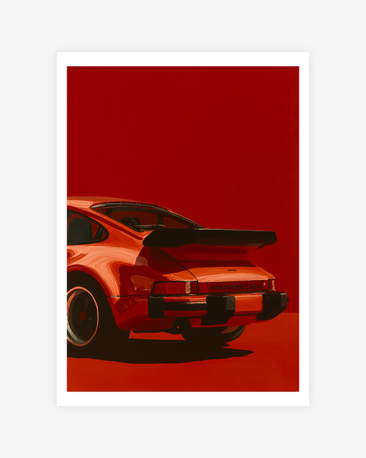 "The Archives – Red Porsche" Poster